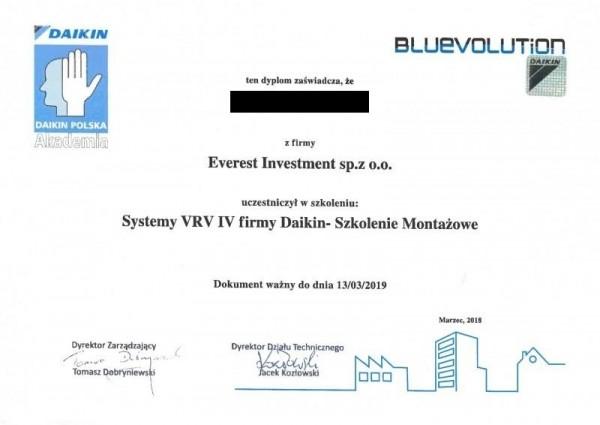 certyfikat Bluevolution 3